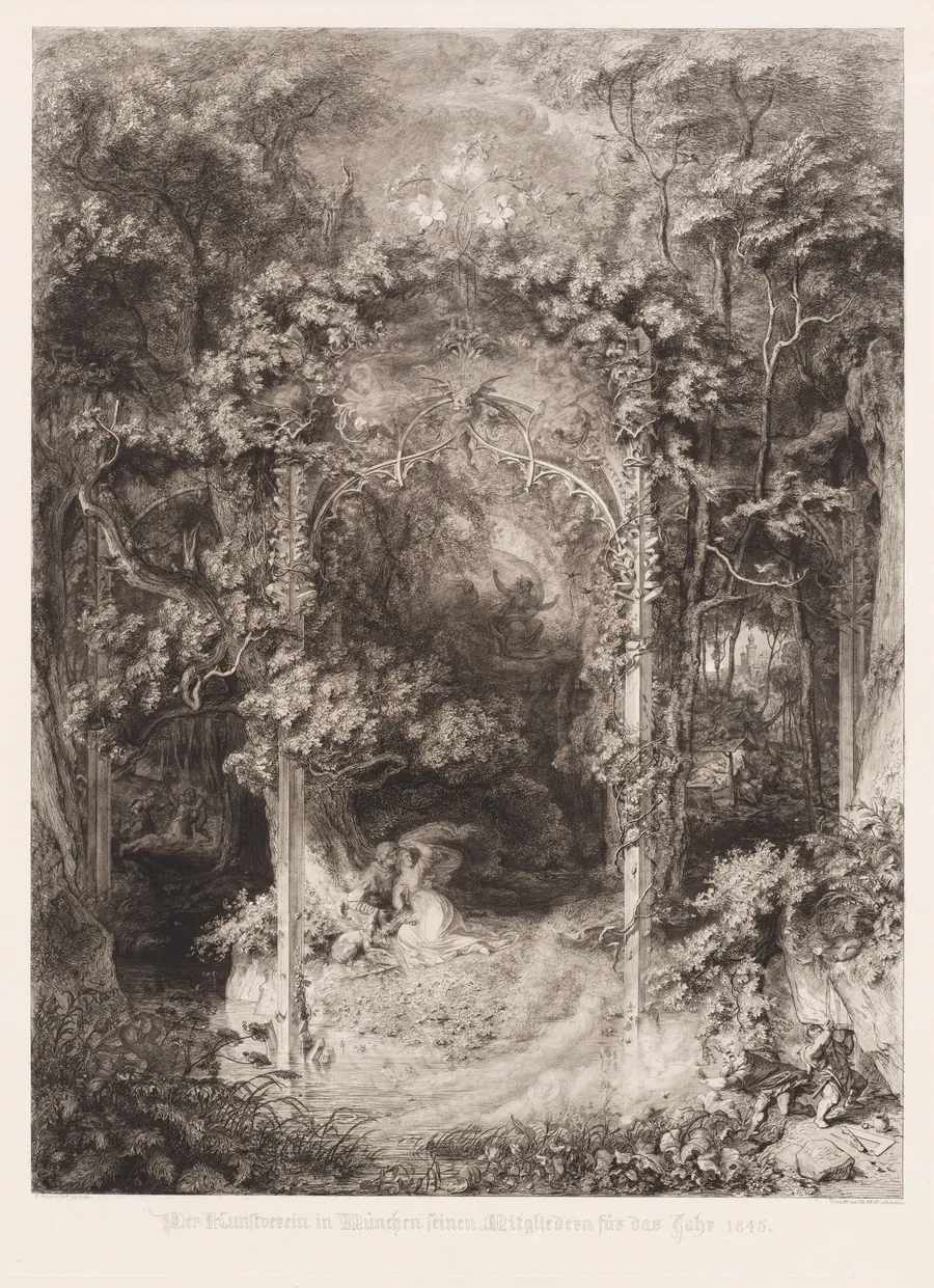 Das Waldfräulein (The Lady of the Forest) by Eugen Napoleon Neureuther