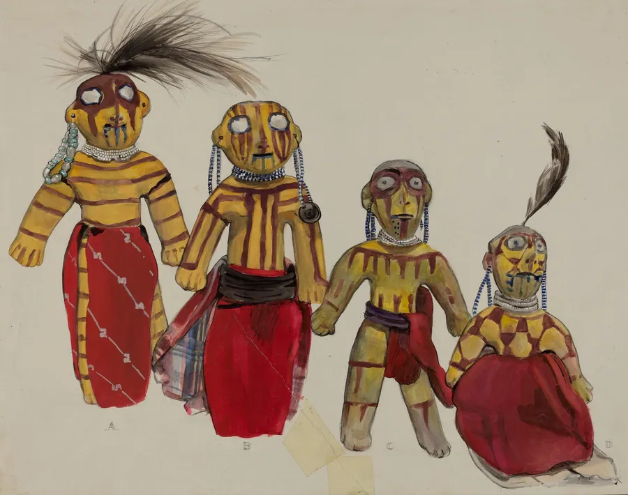 Indian Doll Group by Jane Iverson