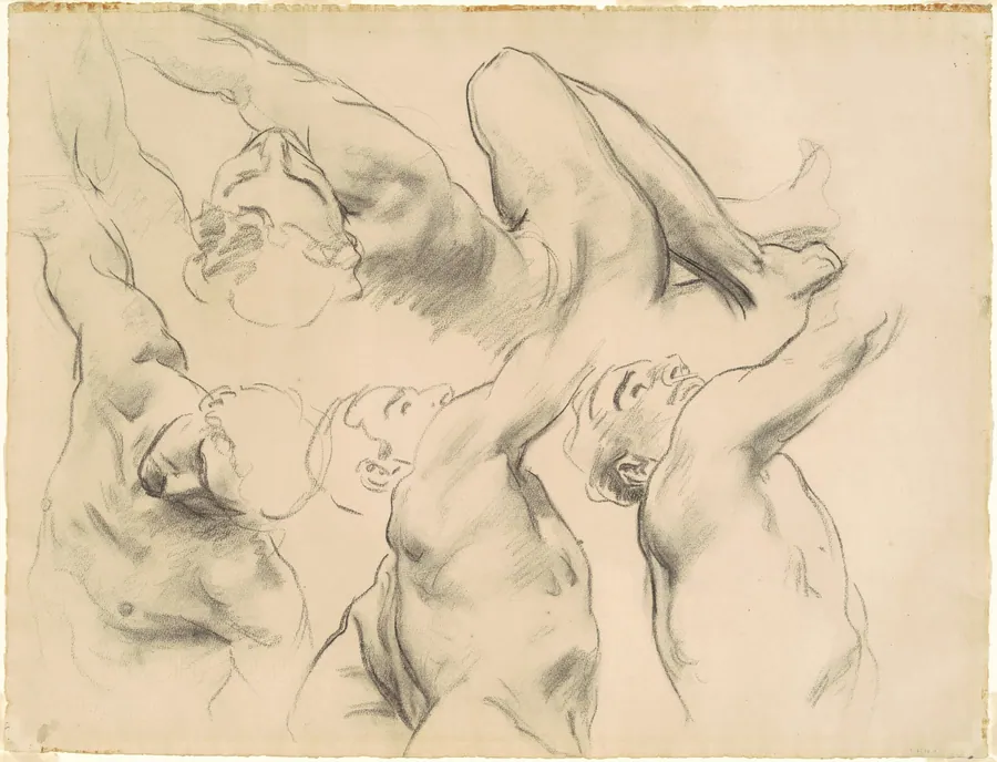 Studies for "Heaven" and "Hell" by John Singer Sargent