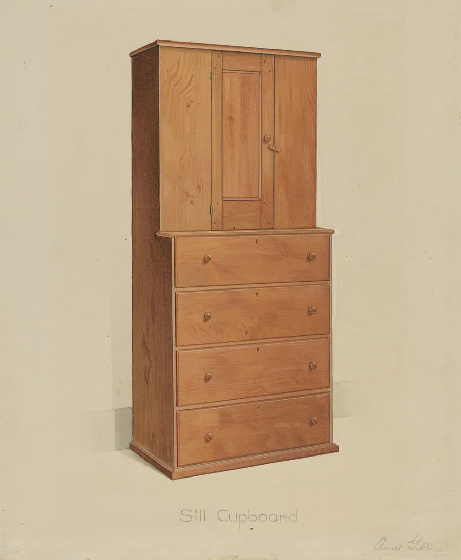Shaker Sill Cupboard by Anne Ger