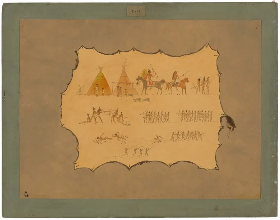 Facsimile of a Cheyenne Robe by George Catlin