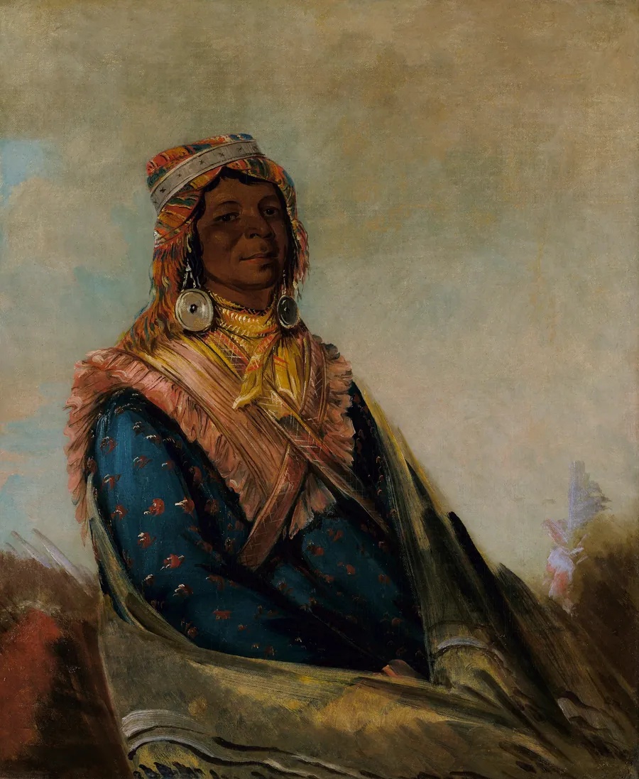 Hól-te-mál-te-téz-te-néek-ee, Sam Perryman by George Catlin, born Wilkes-Barre, PA 1796-died Jersey City, NJ 1872