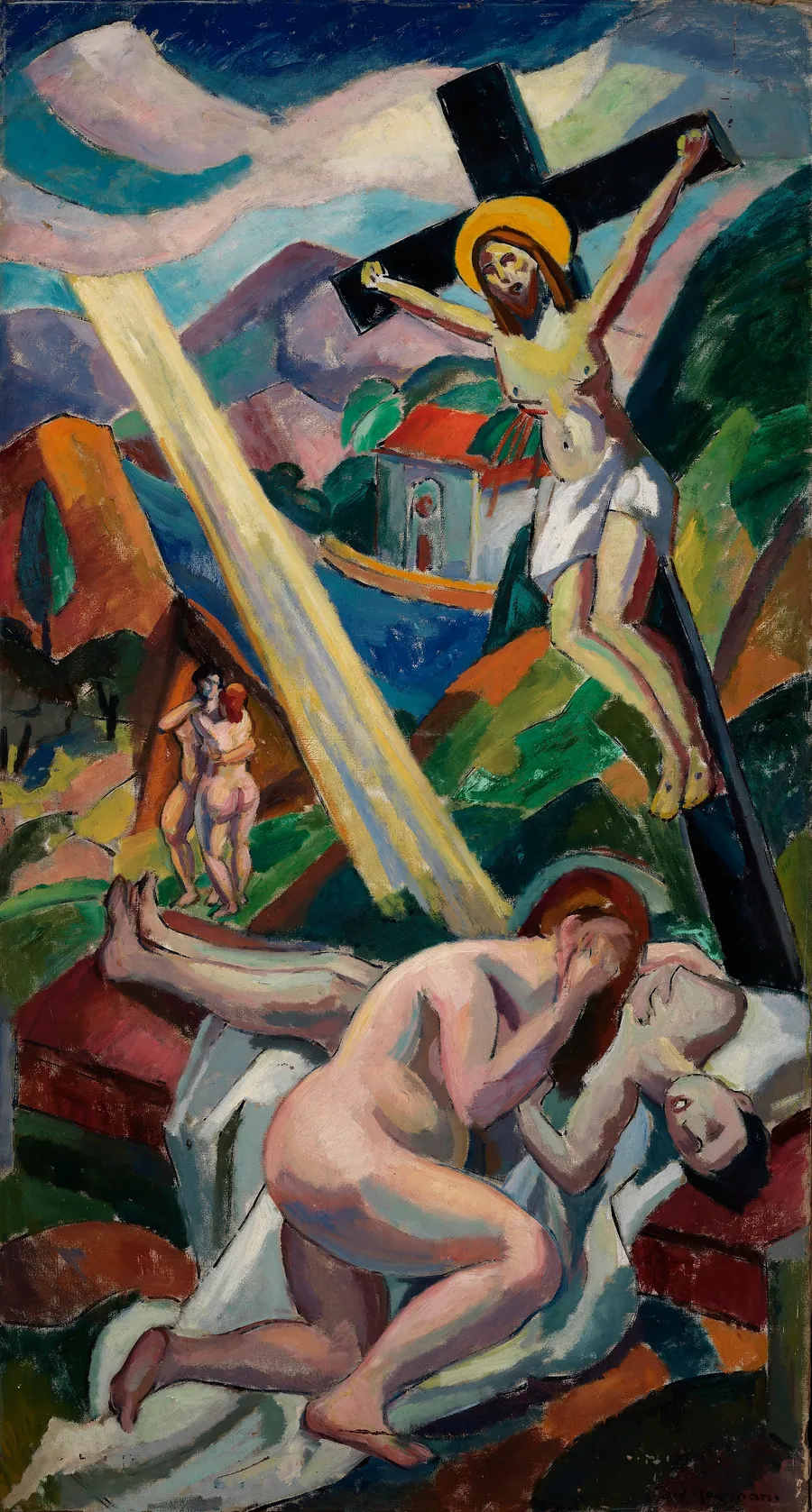 (Crucifixion) by Carl Newman, born Philadelphia, PA 1858-died Abington, PA 1932
