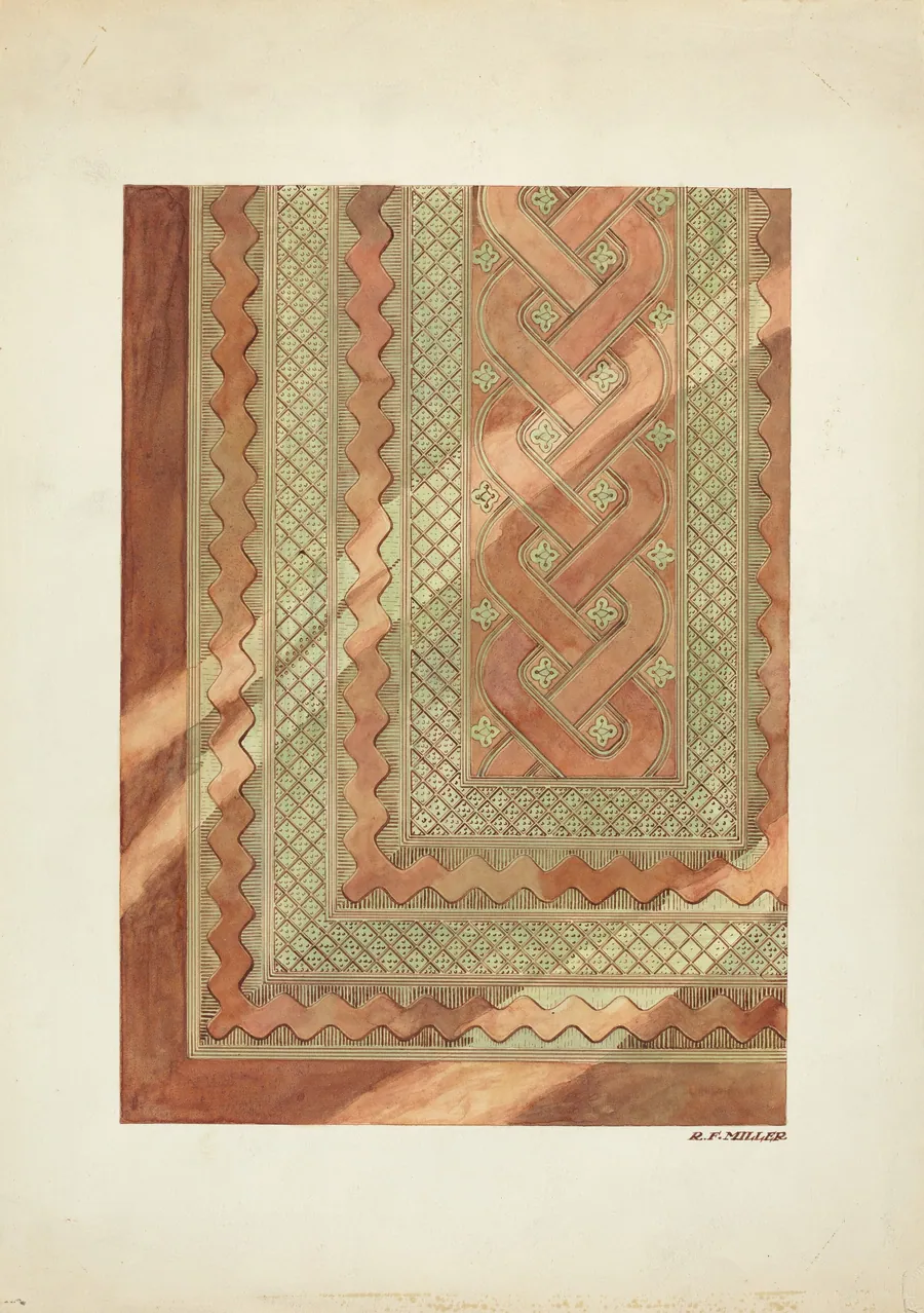 Leather Seat in Confessional (Detail) by Randolph F. Miller