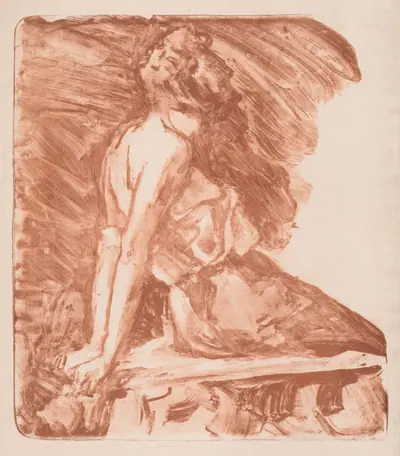 Woman with Hands behind Her Back