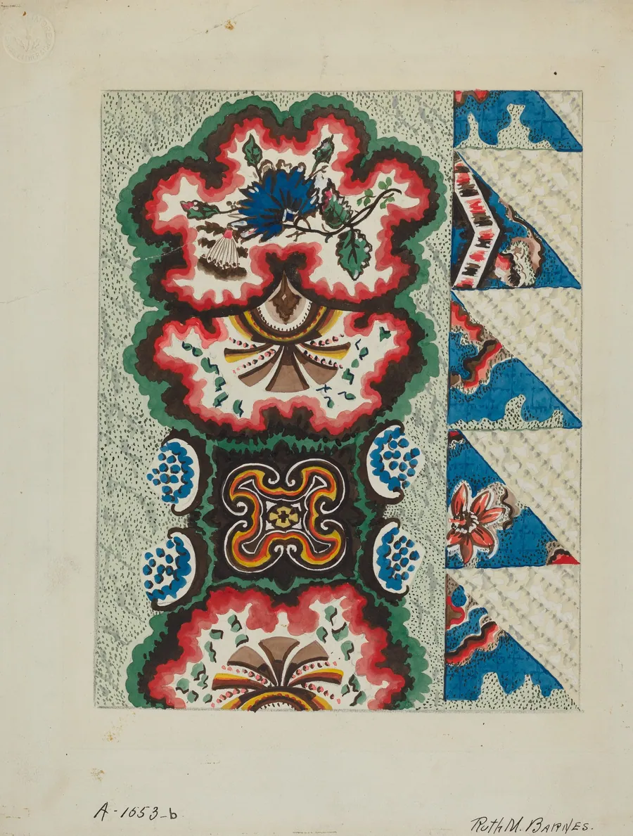 Quilted Coverlet by Ruth M. Barnes