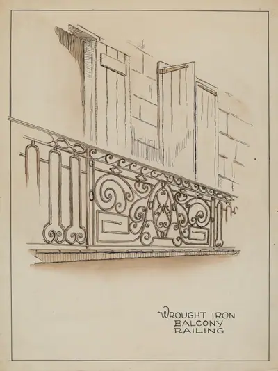 Wrought Iron Balcony Rail