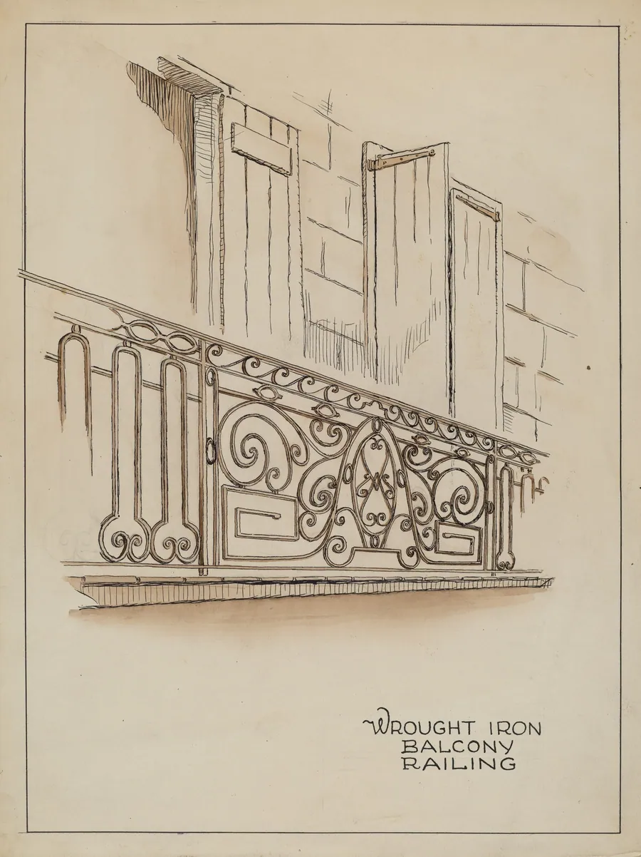 Wrought Iron Balcony Rail by Al Curry