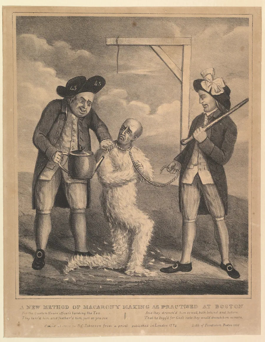 A New Method of Macarony Making, as Practised at Boston by Pendleton's Lithography