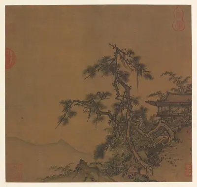 Pavilion on the hillside