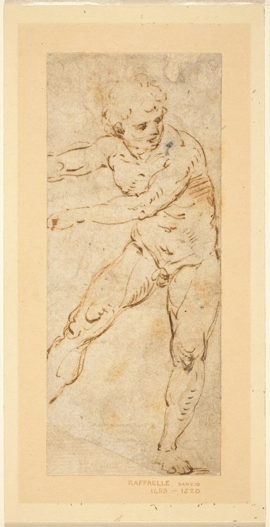 A Standing Male Nude by Raphael