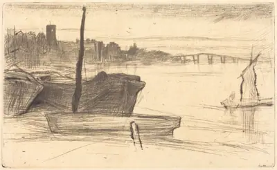 Chelsea Bridge and Church
