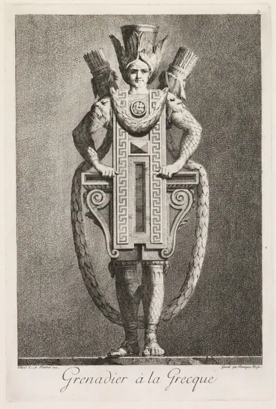 Grenadier in the Greek Style, Plate 3
