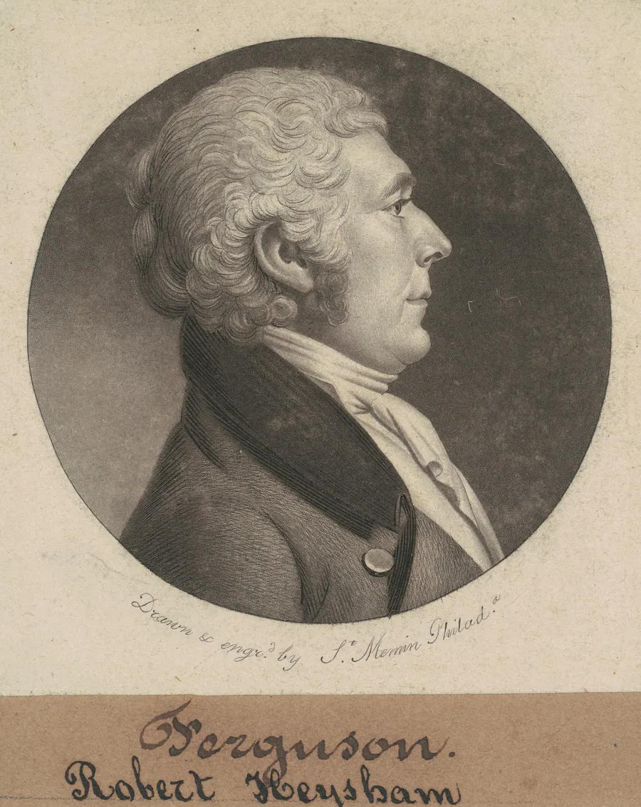 Robert Heysham by Charles B. J. Févret de Saint-Mémin