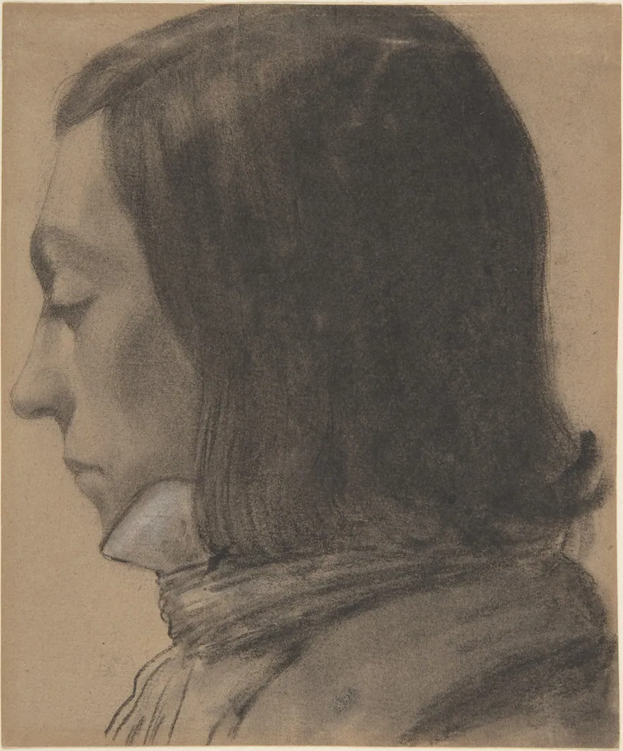 Head of a Young Man in Profile, to the Left by Anne Louis Girodet-Trioson