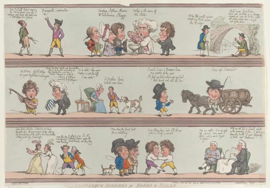 Grotesque Borders for Rooms & Halls by Thomas Rowlandson