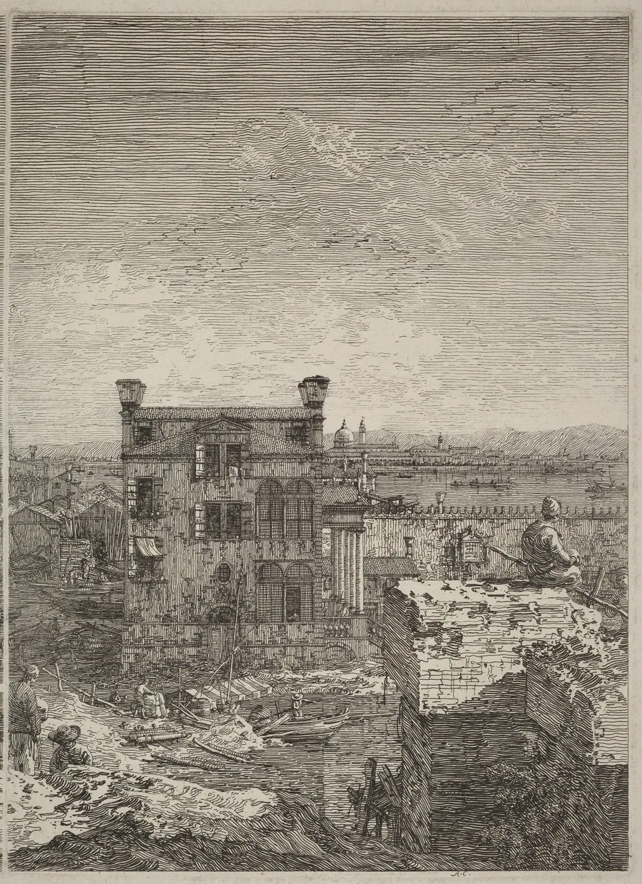 The House with the Peristyle by Canaletto