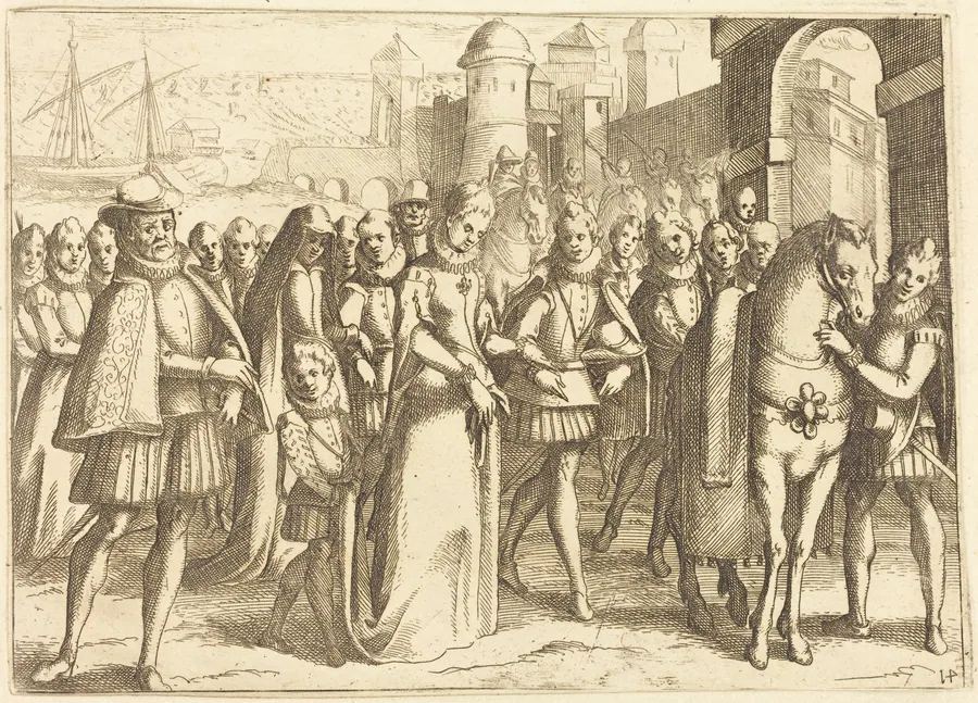 Arrival at Valencia by Jacques Callot