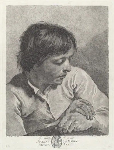 A Young Man with His Hands Crossed