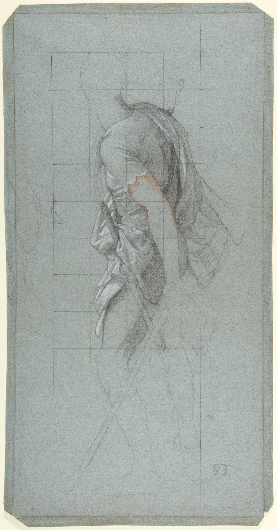 Standing Soldier: Study for the Chapel of Saints Peter and Paul in the Church of  Saint-Séverin, Paris by Victor-François-Eloi Biennourry