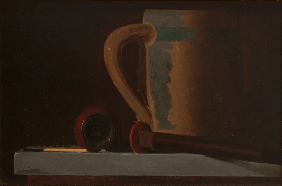 Mug, Pipe and Match by John Frederick Peto, American, b. Philadelphia, Pennsylvania, 1854–1907