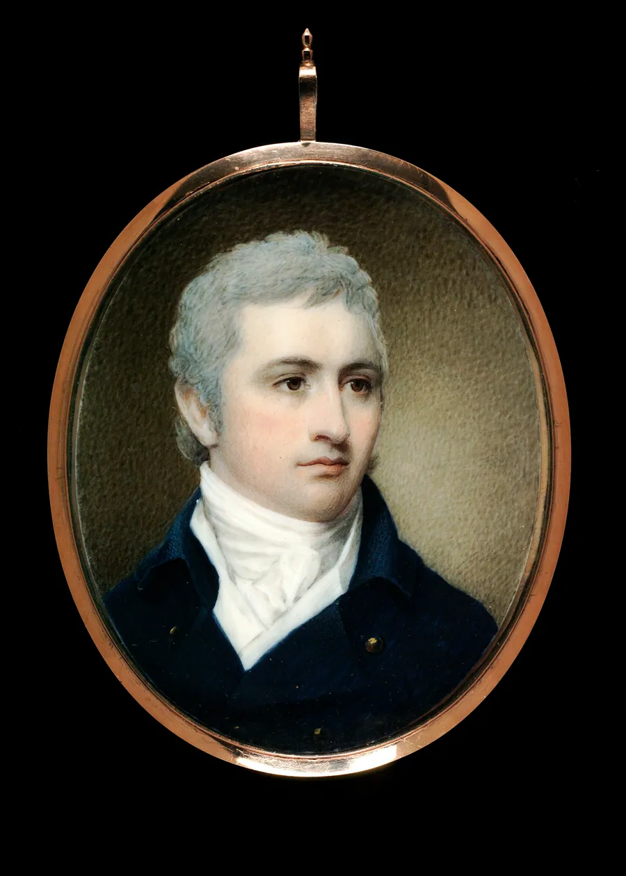 Mr. Lawrence of Boston by Edward Greene Malbone, born Newport, RI 1777-died Savannah, GA 1807
