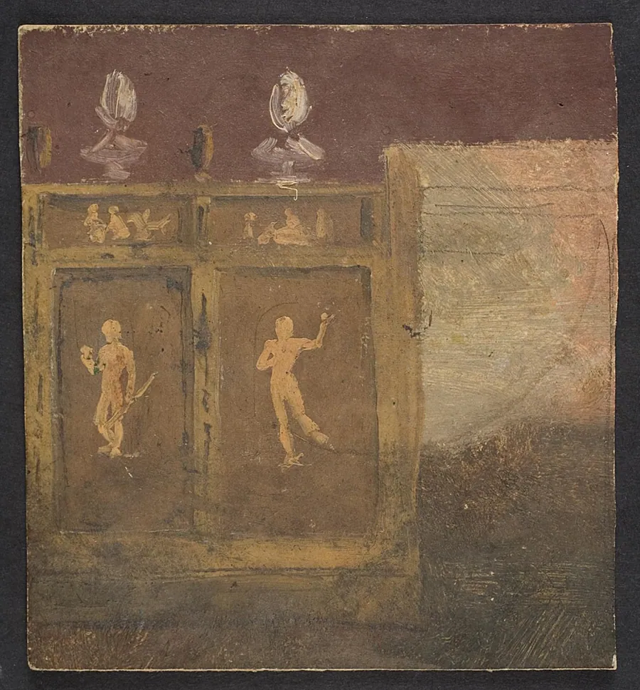 Vægdekorationer til Valhøj 1838/1839 by Lorenz Frølich
