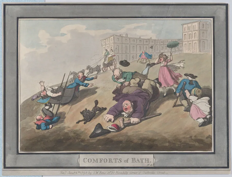Comforts of Bath, Plate 12 by S. W. Fores