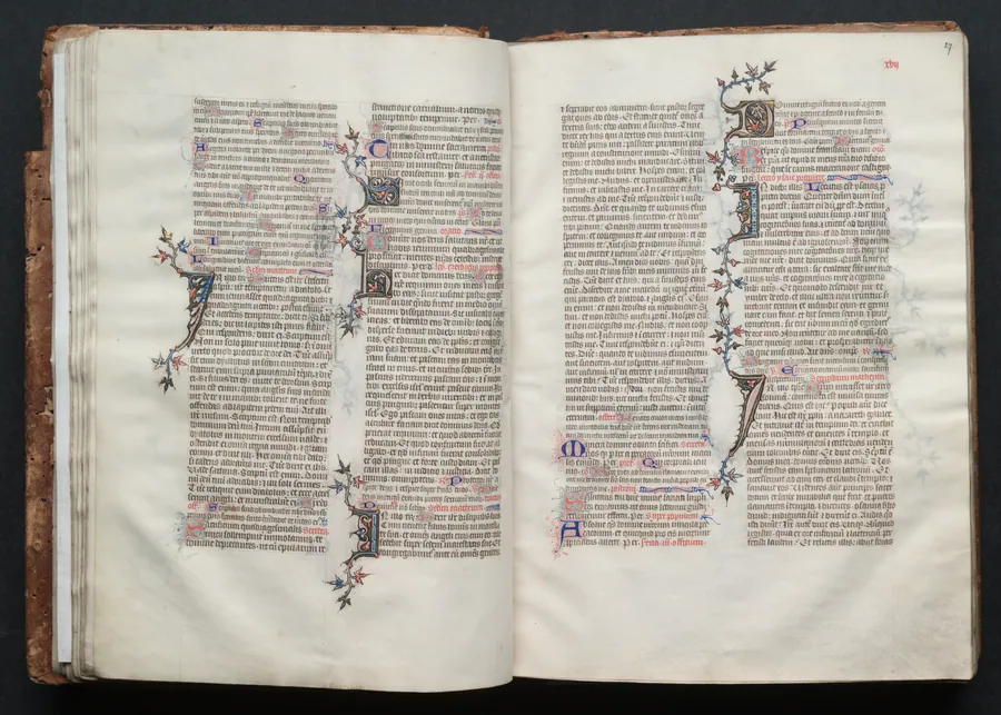 The Gotha Missal:  Fol. 26v, Text by Master of the Boqueteaux