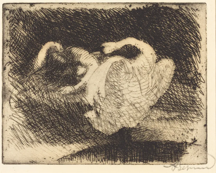 Leda Sleeping (Léda s'endort) by Albert Besnard