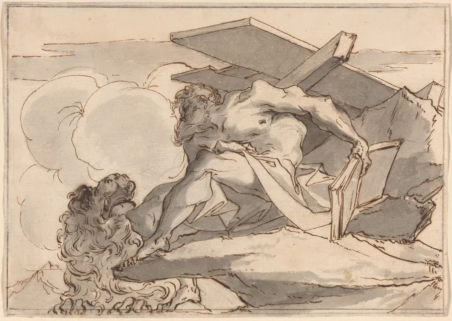 Saint Jerome in the Wilderness by Paul Troger