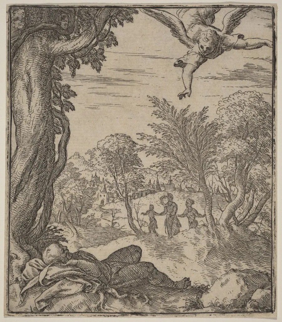 The Angel Appearing to Joseph by Giovanni Battista Fontana