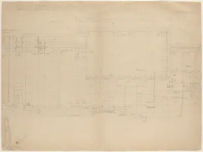 The Erectheum, West Elevation [left half]