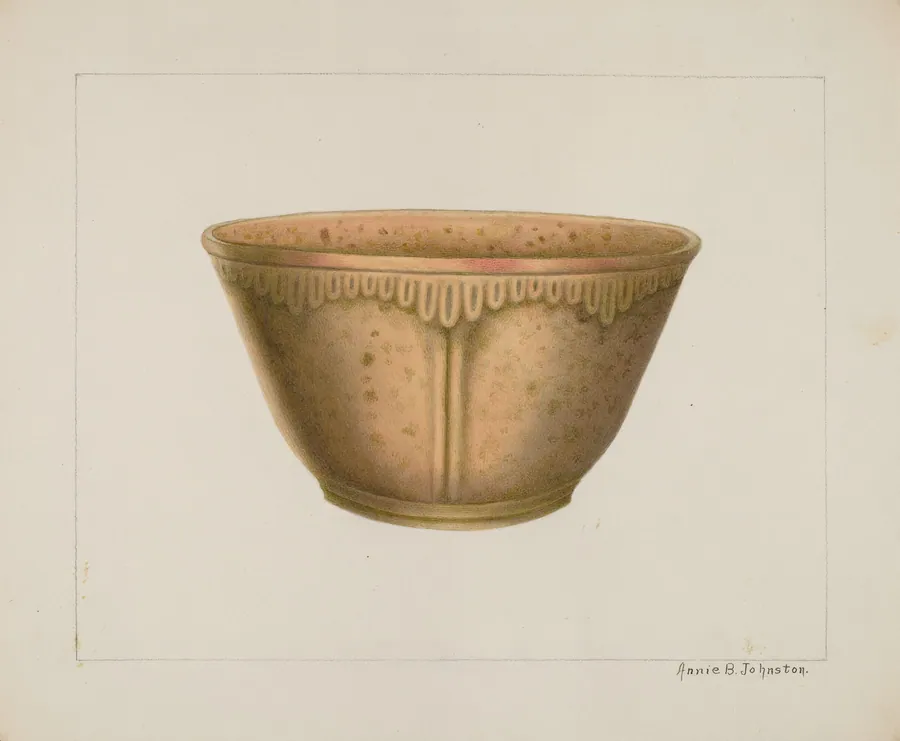 Bowl with Ornamented Rim by Annie B. Johnston
