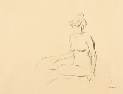 Etude de femme nue, les bras abaissés (Study of a Nude Woman, with Lowered Arms)