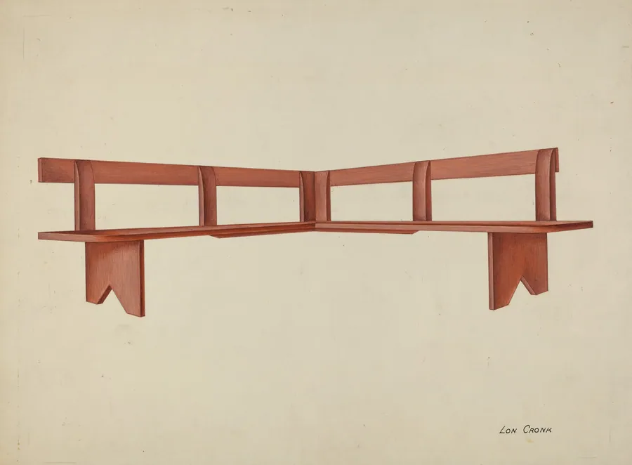 Shaker Porch Bench by Lon Cronk