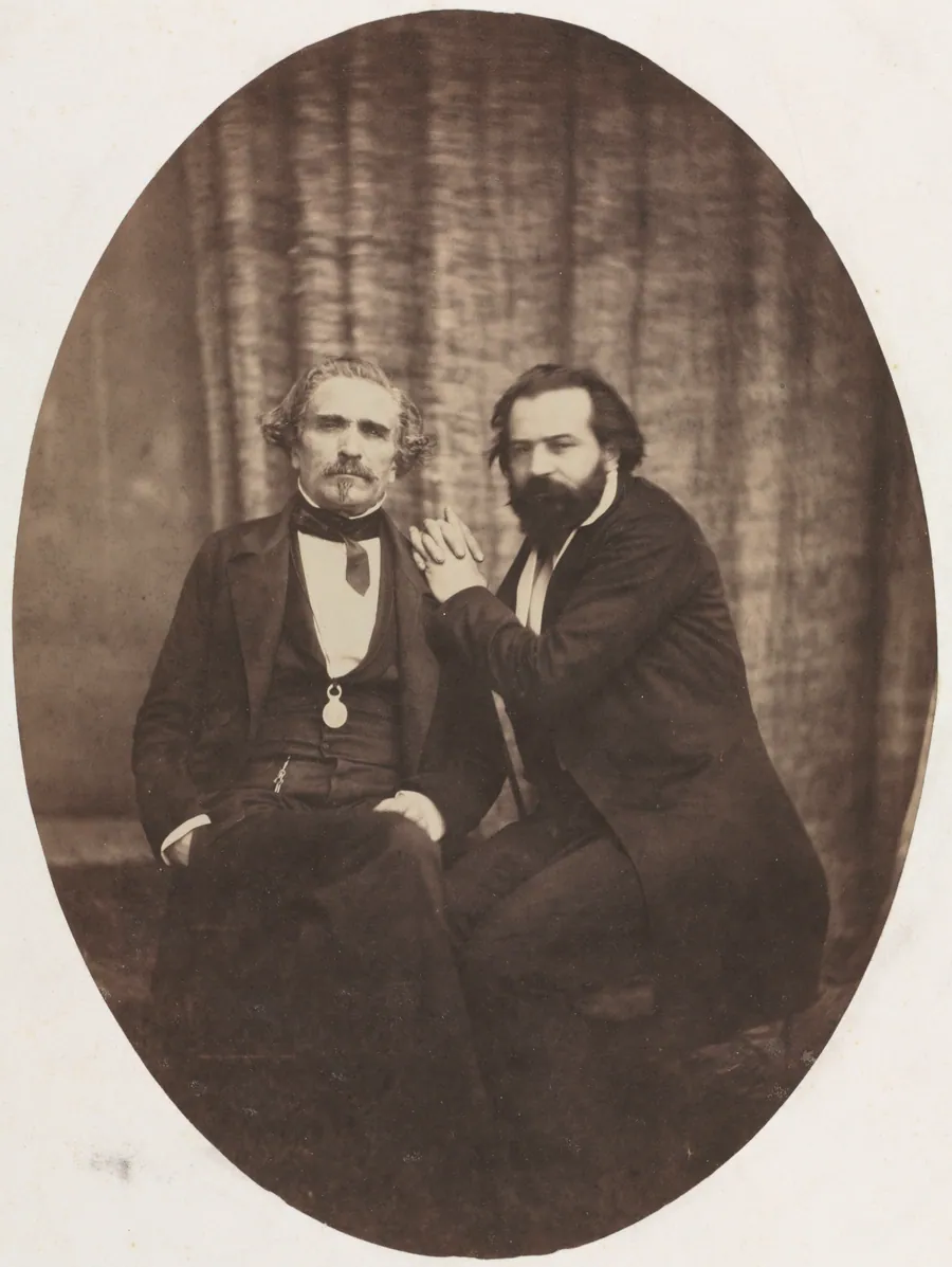 Portrait of the Actor Pierre Bocage and Friend by Jean-Baptiste Émile (Eugène) Colliau