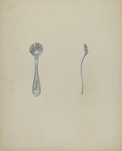 Silver Salt Spoon