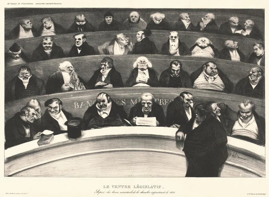 Le Ventre Législatif (The Legislative Belly) by Honoré Daumier
