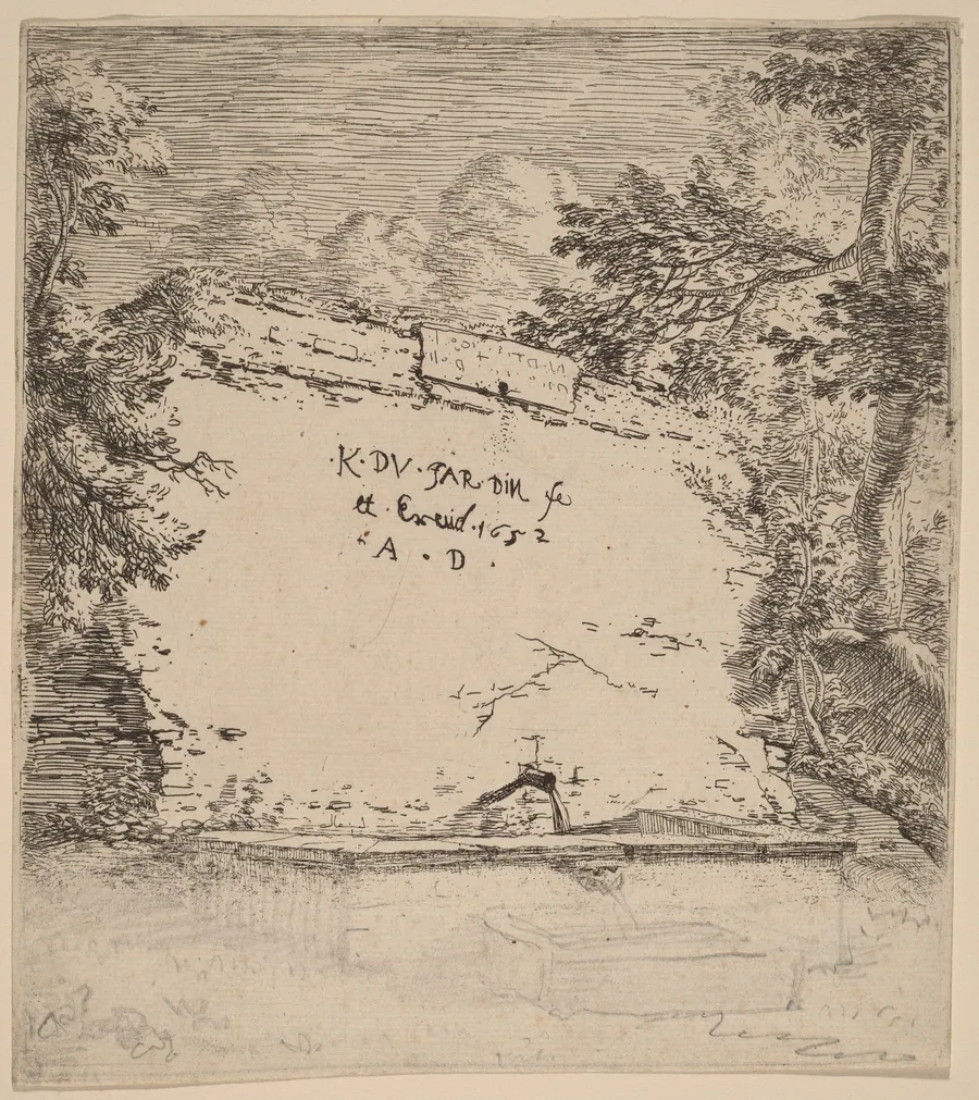 Title Page with Fountain by Karel Dujardin