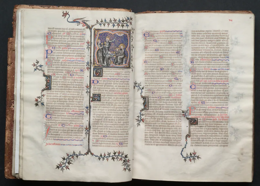 The Gotha Missal:  Fol. 18r, Text by Master of the Boqueteaux