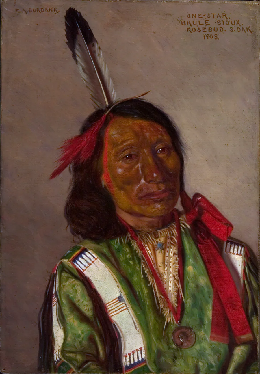 One-star by Elbridge Ayer Burbank, born Harvard, IL 1858-died San Francisco, CA 1949