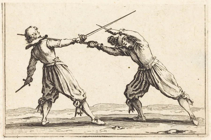 Duel with Swords and Daggers by Jacques Callot