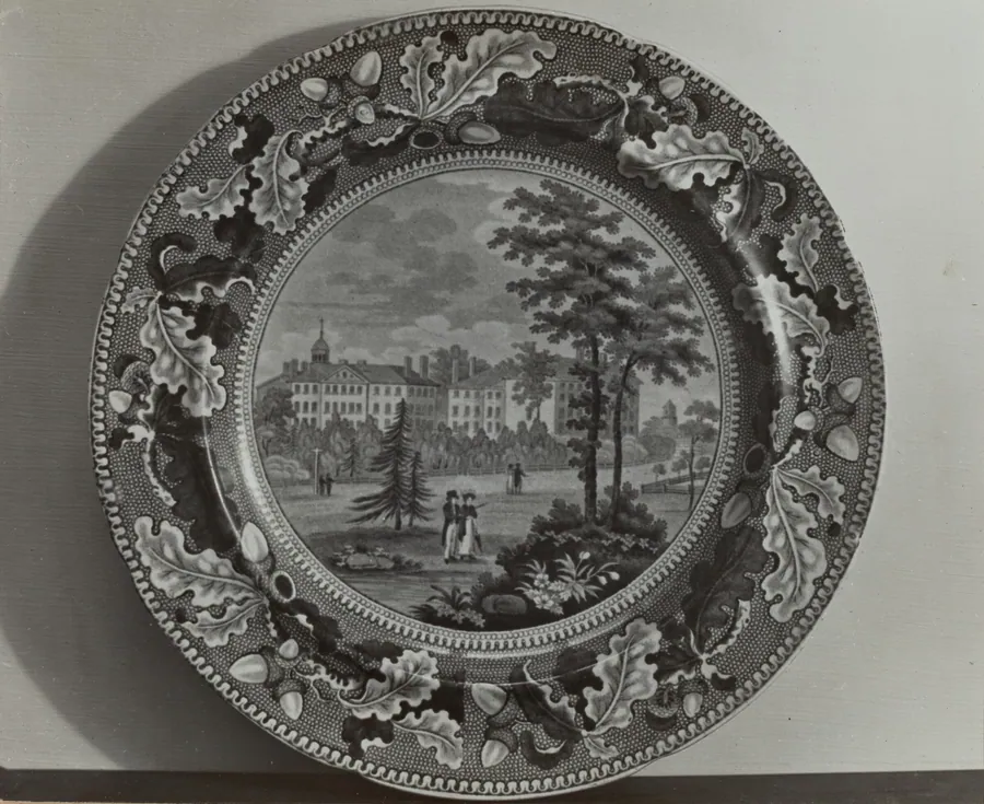 Plate - "Harvard College" by Helmut Hiatt