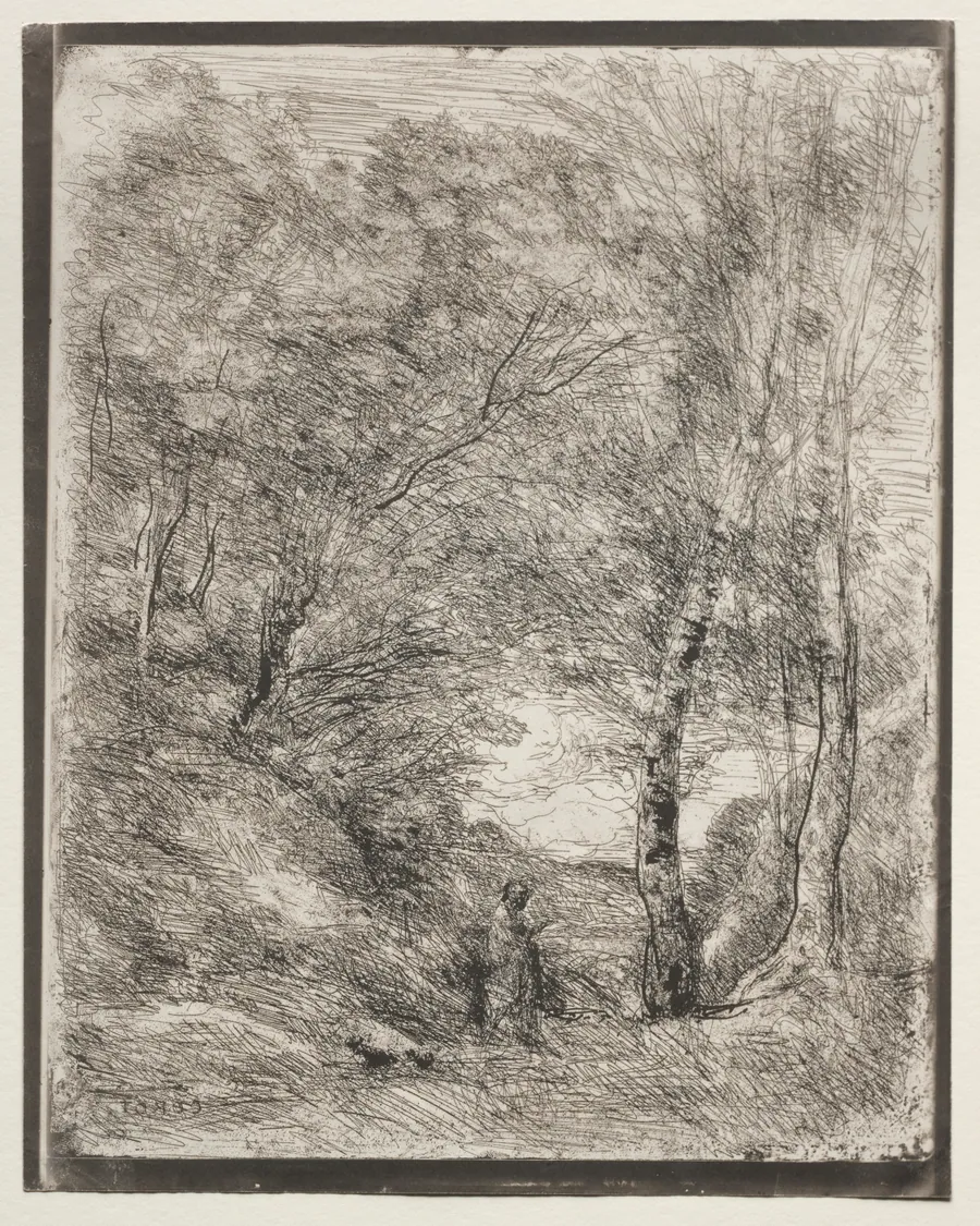 The Gardens of Horace by Jean Baptiste Camille Corot