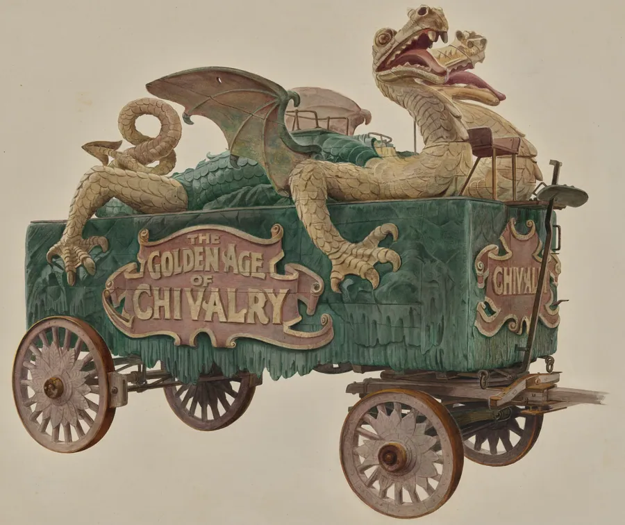 "Age of Chivalry" Circus Wagon by Howard Weld