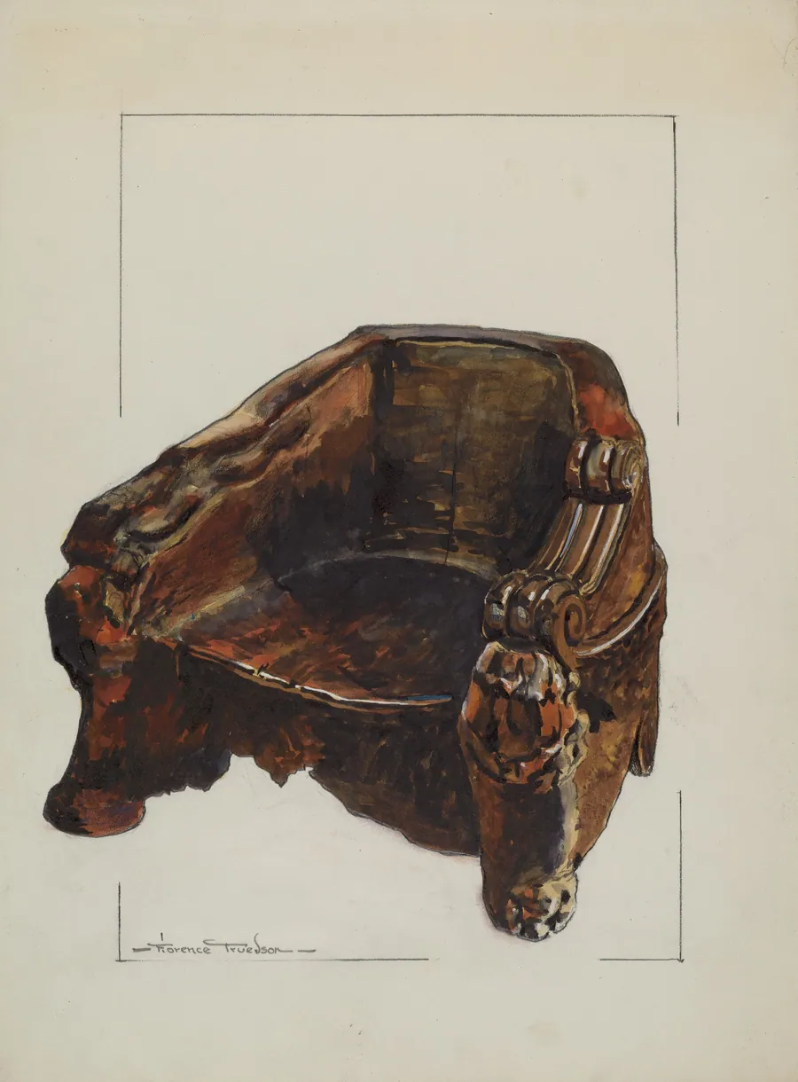 Walnut Chair by Florence Truelson