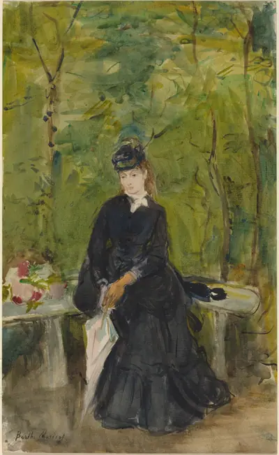 The Artist’s Sister Edma Seated on a Bench