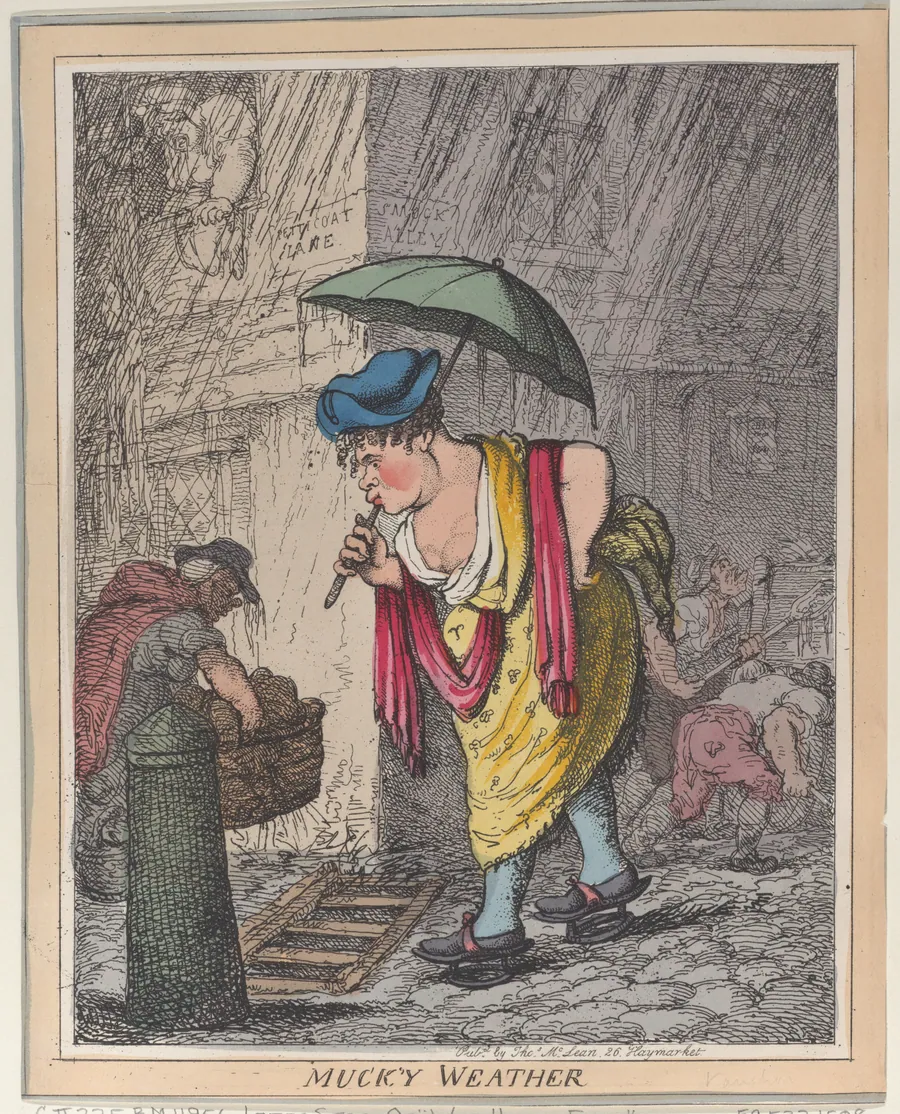 Muck'y Weather by Thomas Rowlandson