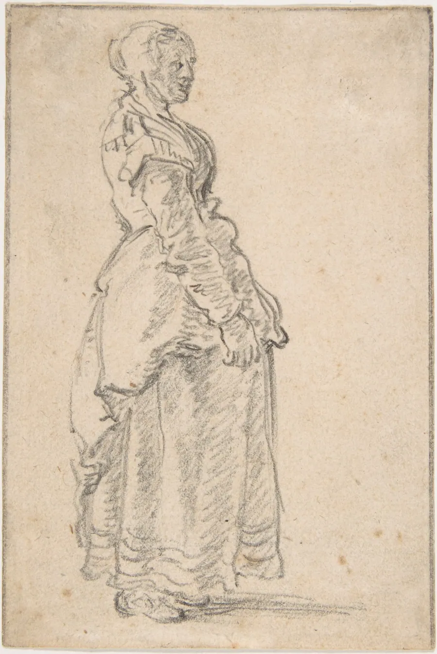 Standing Woman by Jan van Goyen